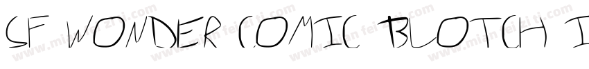 SF Wonder Comic Blotch Italic字体转换